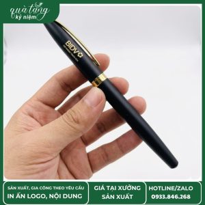 Bút ký màu đen in logo ngân hàng BIDV cao cấp, thiết kế sang trọng dành cho quà tặng doanh nghiệp