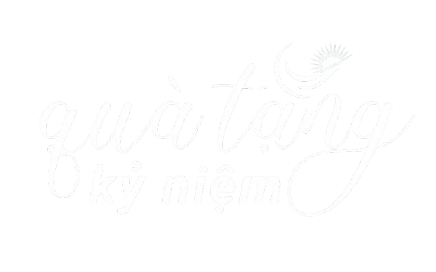 Logo Quà Tặng Kỷ Niệm màu trắng