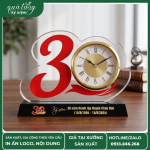 Biểu trưng pha lê kỷ niệm 30 năm thành lập