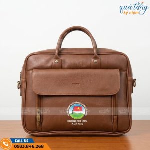 Cặp da in logo Đại hội Thi đua Quyết thắng lực lượng vũ trang huyện Lạc Dương