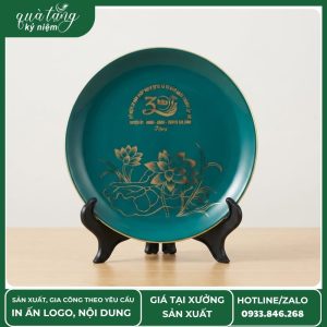 Đĩa Sứ Lưu Niệm 30 Năm Ngày Hội QPTD & 75 Năm Thành Lập QĐND