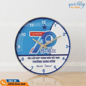 Đồng hồ treo tường quà tặng 70 năm Hội Liên hiệp Thanh niên Việt Nam