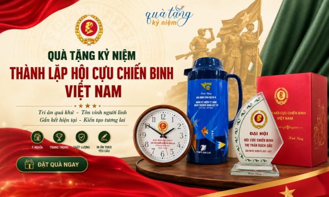 Quà tặng kỷ niệm thành lập hội cựu chiến binh